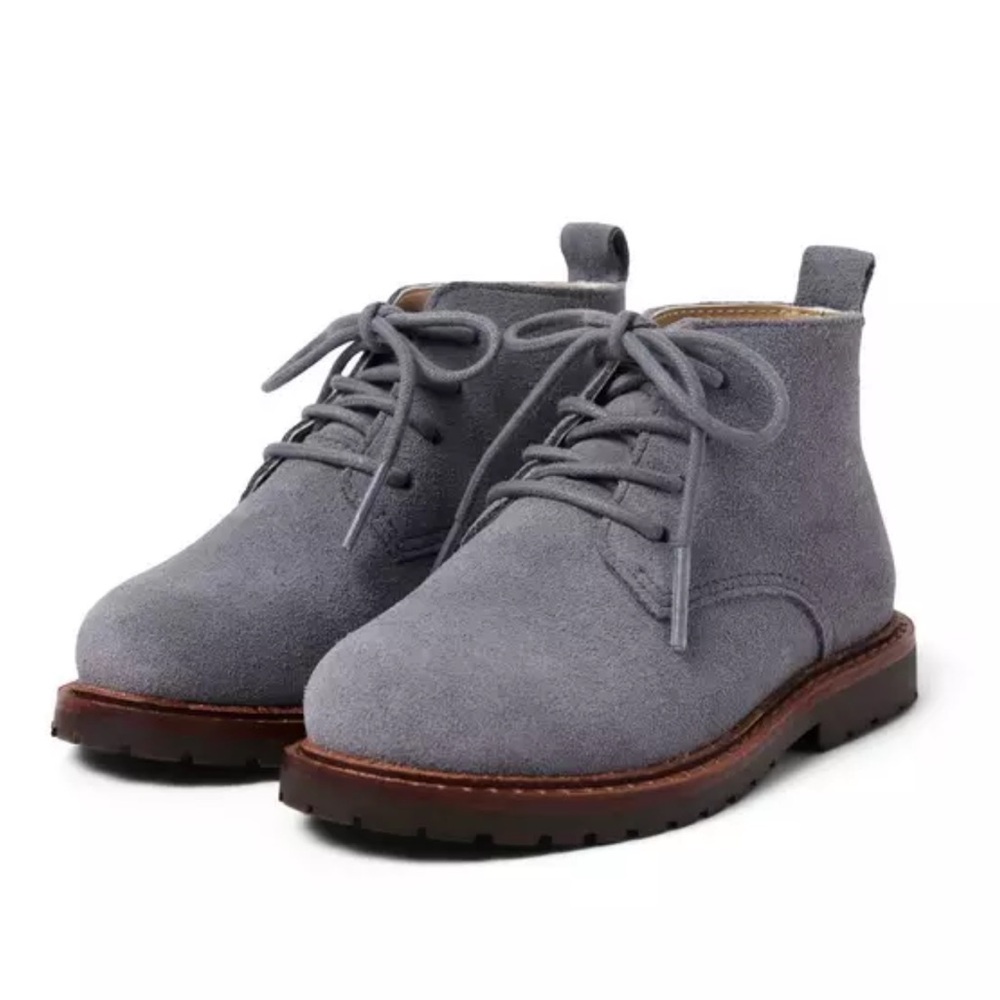 JANIE & JACK NWT Boys Genuine Leather Suede Boot in Magic Castle